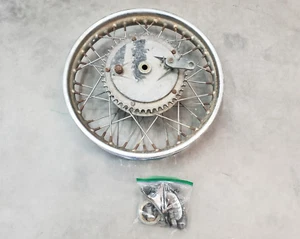 1973 Triumph Rear Wheel Hub w/ Brake Plate + Speedometer Drive 3-18 18" Rim - Picture 1 of 22