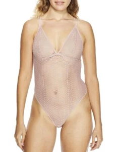 NearlyNude MIDNIGHT Pretty Me Lace Medium Control Thong Bodysuit, US 2X-Large - Picture 1 of 4