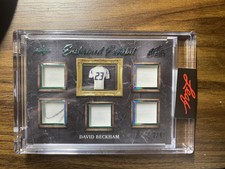 2021 David Beckham Leaf Art of Sport GAME USED Jersey 2/4 Emerald