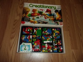 Legos  CREATIONARY Game 3844 Board Set and Box Pieces No Instructions