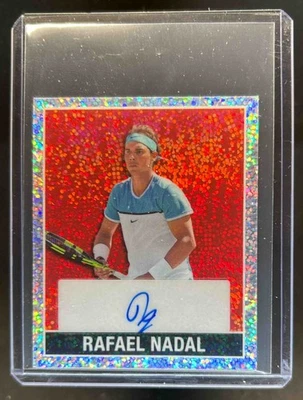 2025 Leaf 15th Anniversary NSCC Rafael Nadal 1948 Auto Shimmer Silver #1/1 - Image 1 of 2