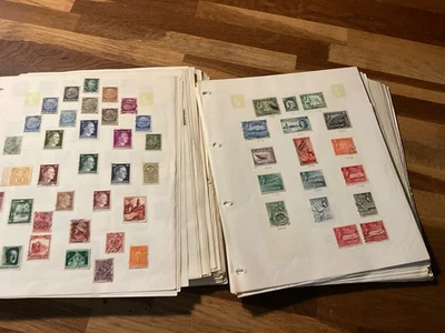 world and commonwealth stamps on leaves 1.5kg unpicked lot1 - Image 1 of 4