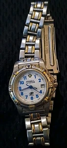 Reloj Mujer Vintage Azul Fossil Tono Plateado Dorado - Imagen 1 de 1