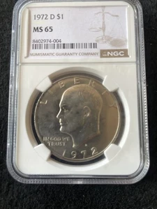 1972 Ike Dollar NGC PF65 - Picture 1 of 3
