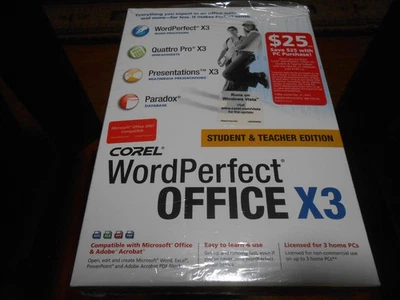 Corel Word Perfect Office X3,student & teacher edition, complete in box - Image 1 of 4