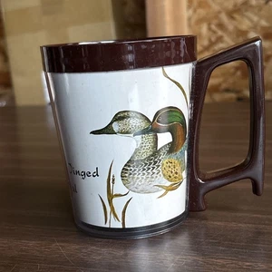 Flambeau Thermosbecher - Wildtiere, Wildvögel - grün geflügelte türkis Enten - Bild 1 von 8