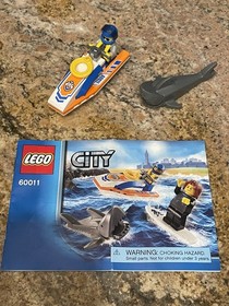 LEGO 60011 City Coast Guard Surfer Rescue w/ manual--missing surfer