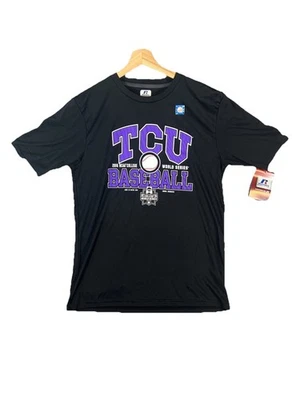 TCU Horned Frogs Baseball 2016 College World Series Shirt Men’s Medium NEW Black - Image 1 of 4