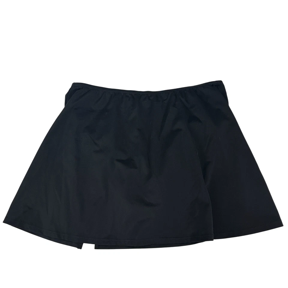 Fashion Bug Womens Black Swim Skort 16W Plus Size Stretch Comfortable - Image 1 of 4