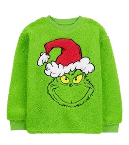 Carters Toddler Grinch Fuzzy Pullover Sweatshirt Size 5Yrs NWT - Picture 1 of 8