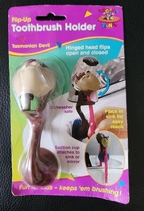 Soporte de cepillo de dientes TAZ Looney Tunes 1996 de colección Tazmanian Devil raro NUEVO sellado - Imagen 1 de 4