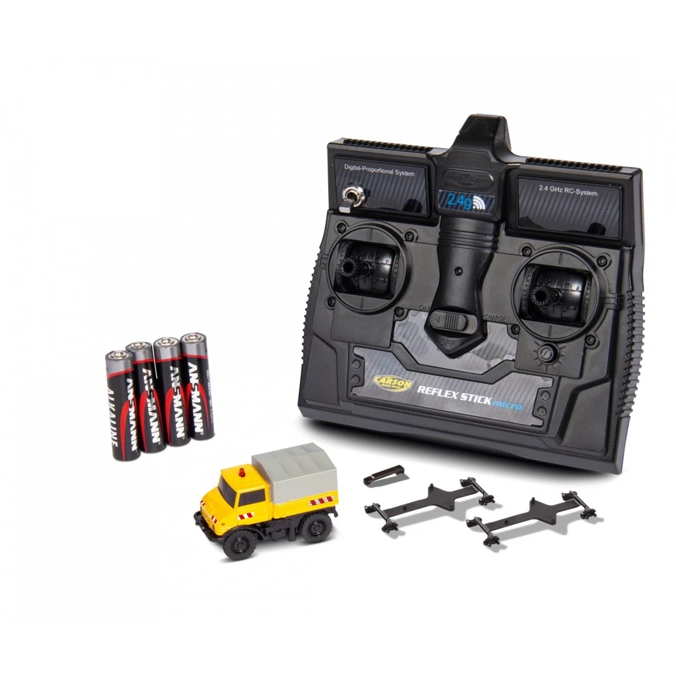 Carson 500504146 - 1:87 Mercedes-Benz Unimog U406 Zweiwegefahrzeug RTR   Neuware - Bild 1 von 1