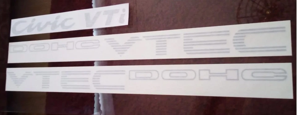 CIVIC VTI DECAL STICKER AND DOCH VTEC BOTH SIDES SET - Imagen 1 de 1