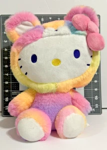 2022 Hello Kitty Sanrio Fiesta Rainbow Sherbert Plush Stuffed Animal - Picture 1 of 8