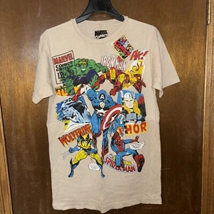 Marvel Comics Amazing Graphic T-shirt Thor Wolverine Silver Surfer New Large - Picture 1 of 6