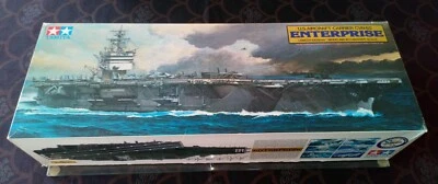  TAMIYA 1/350 U.S.Aircraft Carrier CVN65 ENTERPRISE#7307 Edt. © 1985  - Photo 1/4