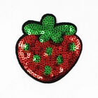 🍓 Erdbeere 🍓 Pailetten-Patch✨Applikation✨Aufbgler✨Sticker✨Glitzer✨strawberry