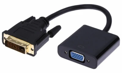 Câble DVI vers VGA Adaptateur 1080P DVI-D 24 + 1 vers VGA HDTV Moniteur - Neuf - Photo 1/4