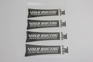 4 x Volk Racing TE37 SL Wheel Rays Engineering Rim Decal Sticker Black Ultra XT - Picture 1 of 3