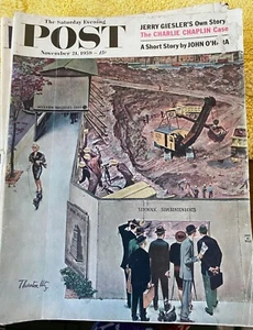 1959 November 21 The Saturday Evening Post Vintage Magazine Thornton Utz VGC - Picture 1 of 3