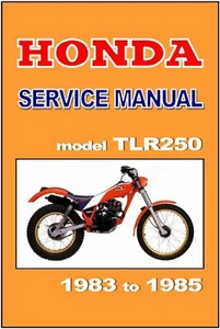 HONDA Workshop Manual TLR250 1983 1984 & 1985 Service & Repair - Picture 1 of 7