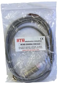 HTM Electronics M18B-D0500N-CX9C4U2 10-30VDC Photoelectric Proximity Sensor - Picture 1 of 3