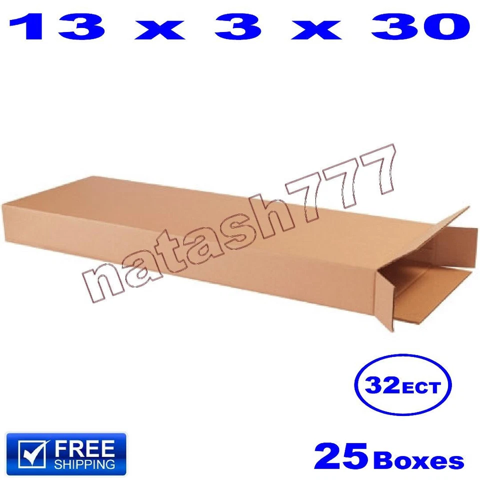 25 - 13x3x30 Cajas de Cartón Envío Corrugado Mudanza Foto 1 de 1