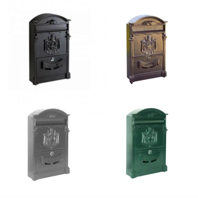 CASSETTA POSTALE POSTA BUCA LETTERE PER INTERNO ESTERNO NERA GRIGIA BRONZO VERDE - Immagine 1 di 4