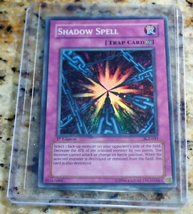SHADOW SPELL TRAP CARD RARE 1ST EDITION 1996 YUGIOH NEAR MINT SKE-041 CARD - Picture 1 of 2