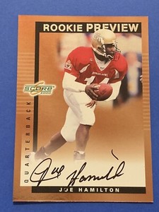 JOE HAMILTON CF HOF Signed 2000 Score Rookie Preview Georgia Tech Autograph Auto