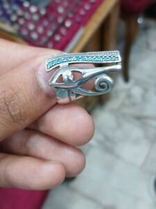 Eye of Horus silver ring, 925 silver ring