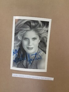 Rachel Hunter Model Rod Stewart Wife Autographed Photo card TV Actor Signed