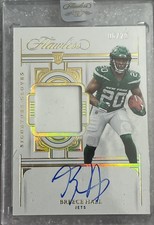 Breece Hall 2022 Panini Flawless Signatures Gloves Auto /20