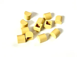 12x LEGO® Abschlussstein 1x1 x 2/3 abgerundet 49307 NEU Beige Tan - Picture 1 of 1