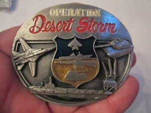 1991 OPERATION DESERT STORM BELT BUCKLE - GW-16 - Picture 1 of 3