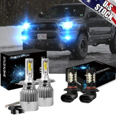 8000K LED Headlights High Low Beam Fog Light Bulbs For Toyota Tacoma 2005-2011 - Image 1 of 4