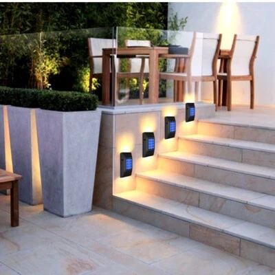 Solar Outdoor LED Garden Lamp Wall Lights Sensor Motion Light Waterproof Pathway - Image 1 of 4