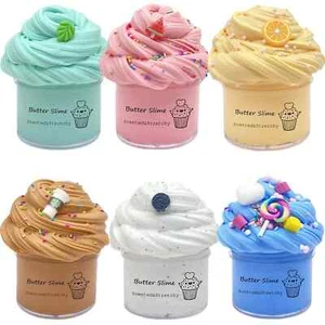 Burro Slime Kit 6 Confezioni Bomboniere Fanghi Pre Fatte con Oreo, Caramelle, Caffè - Foto 1 di 7