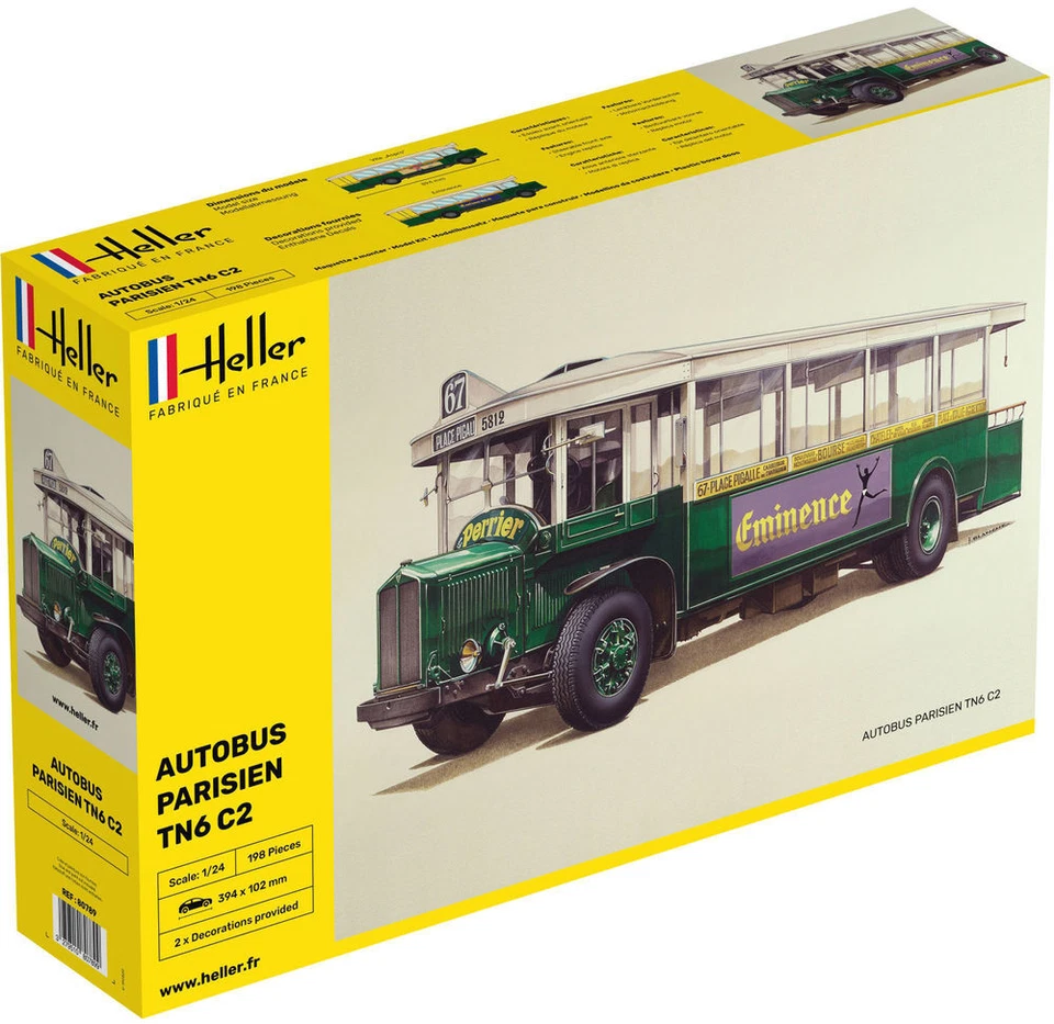 Heller 80789 - Autobus TN6 C2 In Scala 1:24 - Nuovo - Immagine 1 di 1