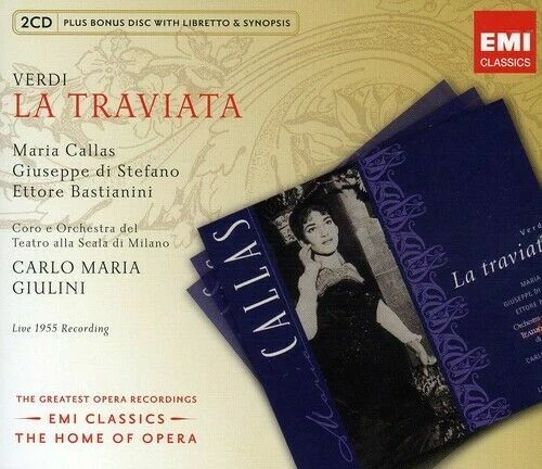La Traviata von Verdi* - Maria Callas,  Giuseppe di Stefano,  Ettore Bastianini,  Coro* E Orchestra Del Teatro Alla Scala Di Milano*,  Carlo Maria Giulini  (CD, 2009)