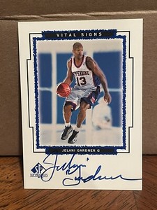 1999-00 SP Top Prospects Vital Signs #JG JELANI GARDNER Auto Pepperdine 223
