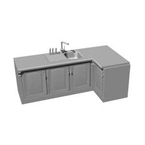 Baño Yao's Studio 1/72 con lavabo con grifo de lavabo - Imagen 1 de 1