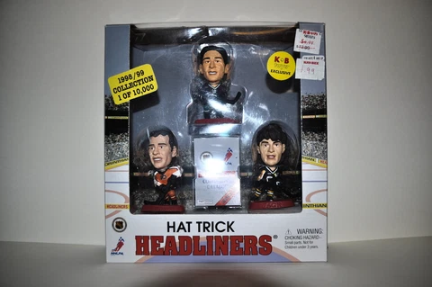 1999 HAT TRICK KARIYA - LINDROS - JAGR LIMITED OF 10,000 HEADLINERS NHL HOCKEY Cover