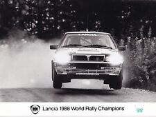 LANCIA DELTA 1988 WORLD RALLY CHAMPIONS, PENNED "88 PERIOD PHOTOGRAPH.