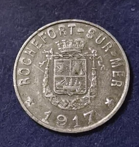 Necessite ♦ Syndicat du Commerce et de l'Industrie ♦ ROCHEFORT SUR MER 5 Ct 1917 - Imagen 1 de 2