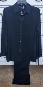Donna Karan Sleepwear Set, Black, Small - NEW! 🖤 MRSP $180