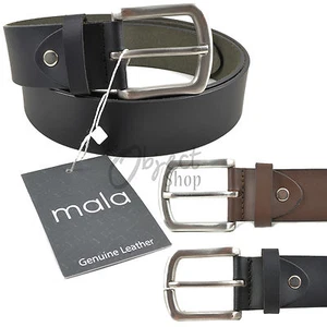 Mala Leder Qualität Versteck dicker Jeansgürtel schwarz braun dick 36-48" 40 mm breit - Bild 1 von 5