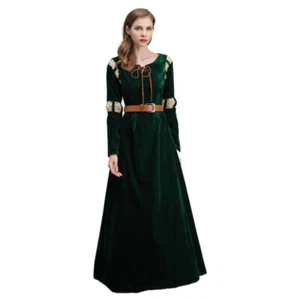 Brave Princess Merida Cosplay Costume Adult Girls Medieval Renaissance Dress  - Picture 1 of 6