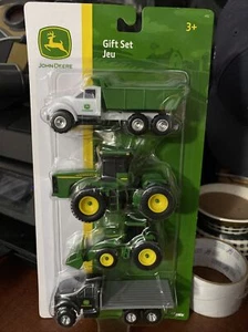 John Deere Construction Farm Vehicles Gift Set 4 Pack -  Scale 1/64 TOMY - Picture 1 of 6