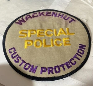 Toppa Wackenhut Services Inc grande rotonda polizia speciale 4" ricamata made in USA - Foto 1 di 3